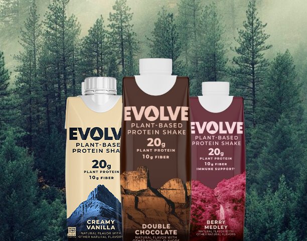 a group image of the evolve flavors